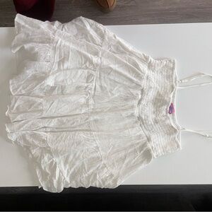 Edikted White Ivory Oversized Mini Dress